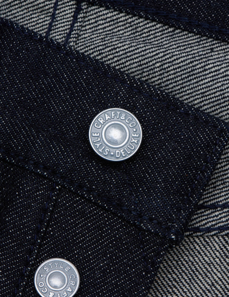 HANDPAINTED SEAGULL LOOSE STRAIGHT FIT SELVEDGE PRESHRUNK JEANS 6