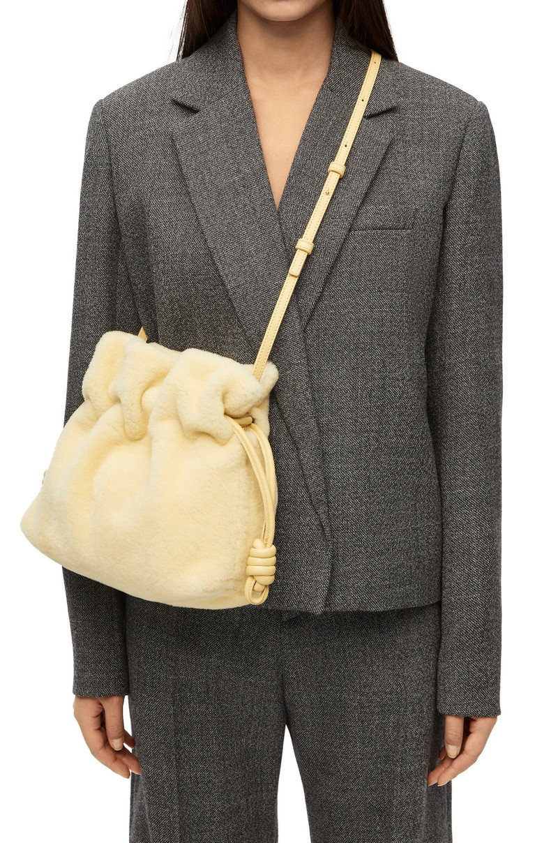 Flamenco clutch in shearling 3