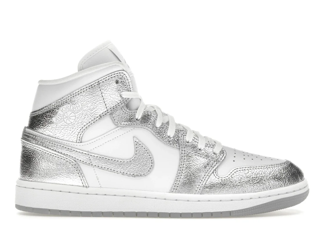 Jordan 1 Mid SE Metallic Silver (Women's) - 1
