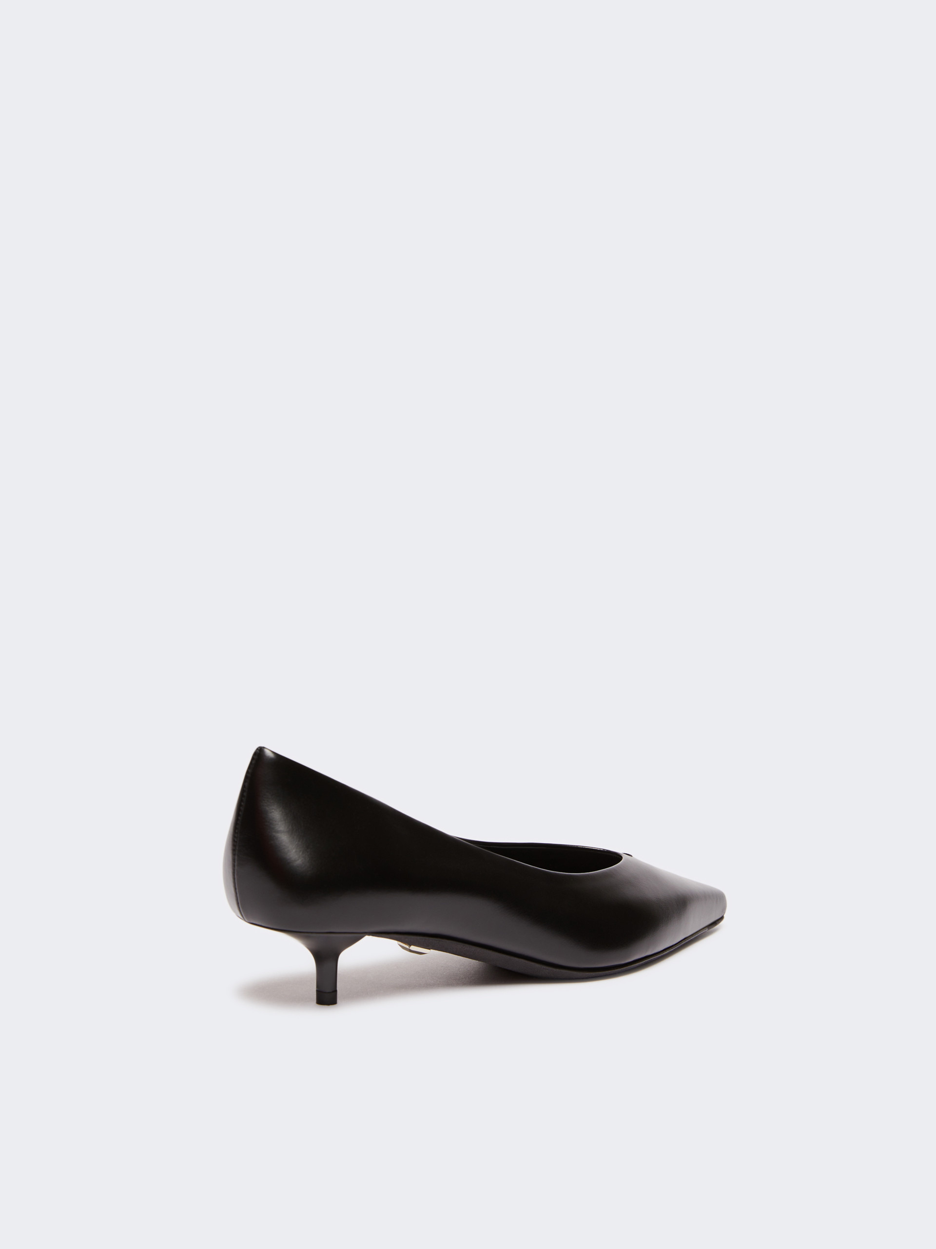 KITTENPUMP Kitten-heel leather court shoes - 3