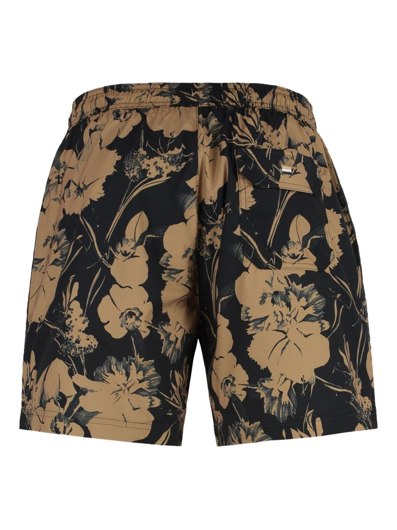 BOSS floral-print swim shorts outlook