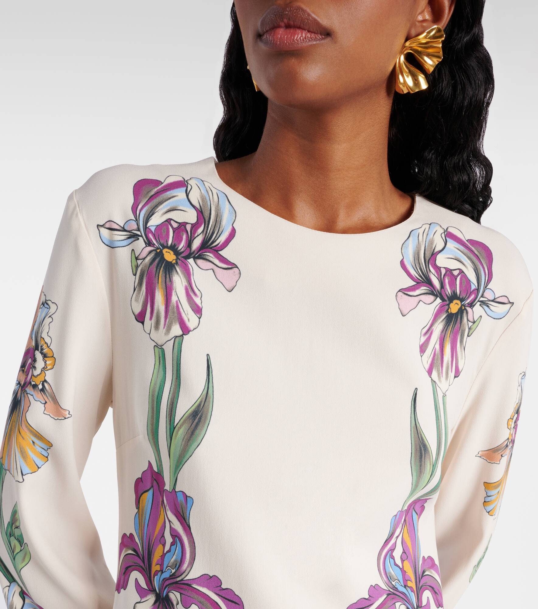 Supremes Swing floral jersey minidress - 4