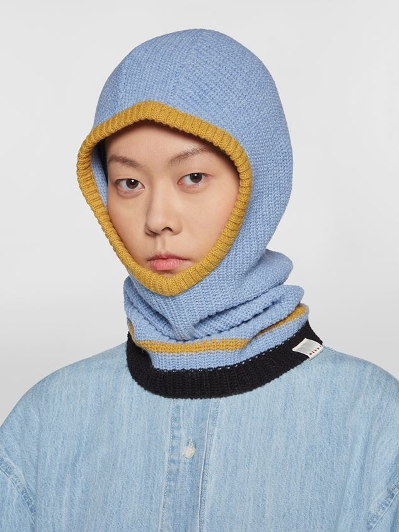 Marni BLUE VIRGIN WOOL BALACLAVA outlook