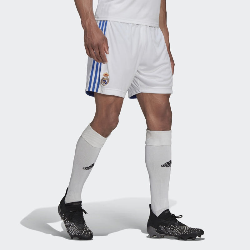 adidas adidas Real Home Shorts Asia Sizing 'White Blue' GM6784 outlook