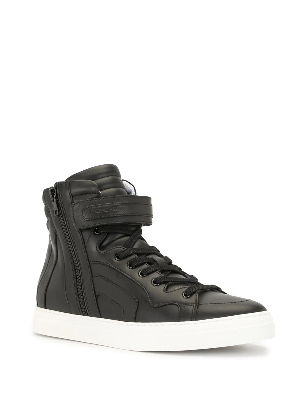 hi-top lace-up trainers - 2