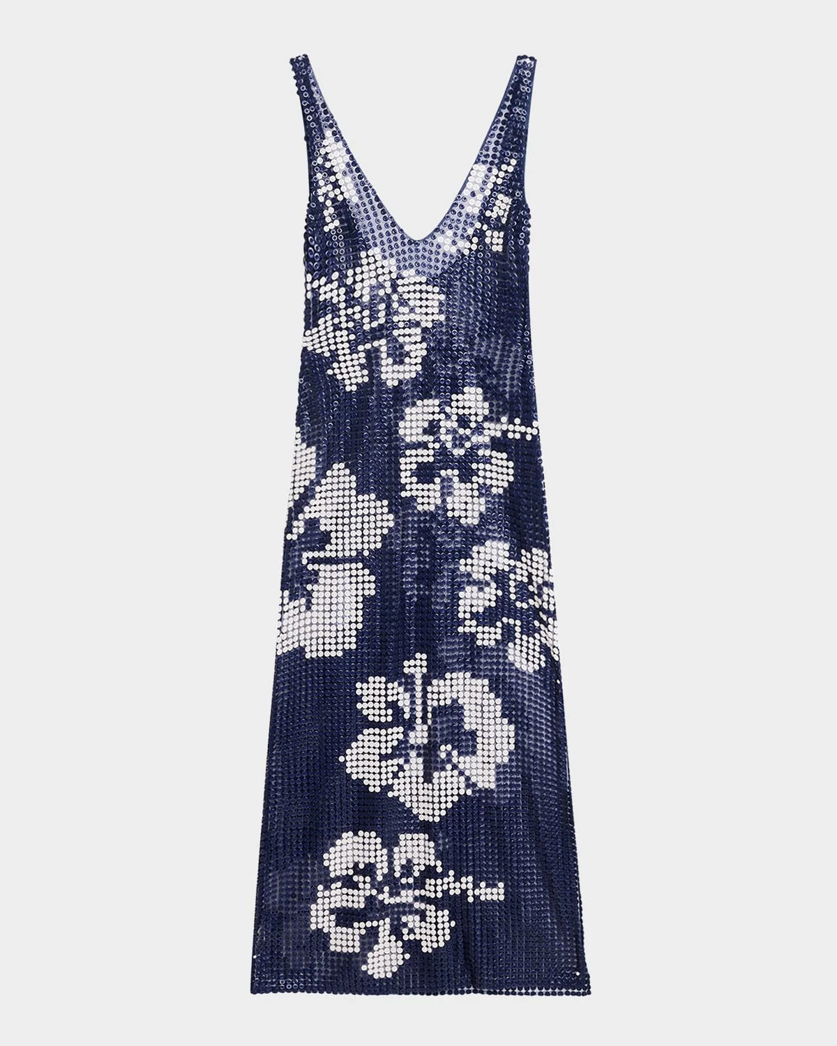 Hibiscus Button Gown - 1