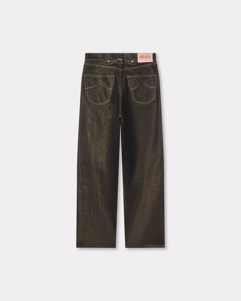 KENZO Low-waist boyfriend jeans in lurex japanese denim outlook