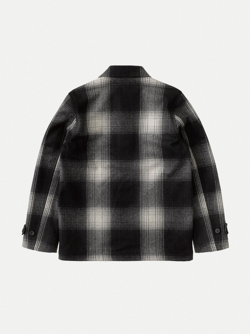 Mangan Shadow Check Jacket Black Check 4