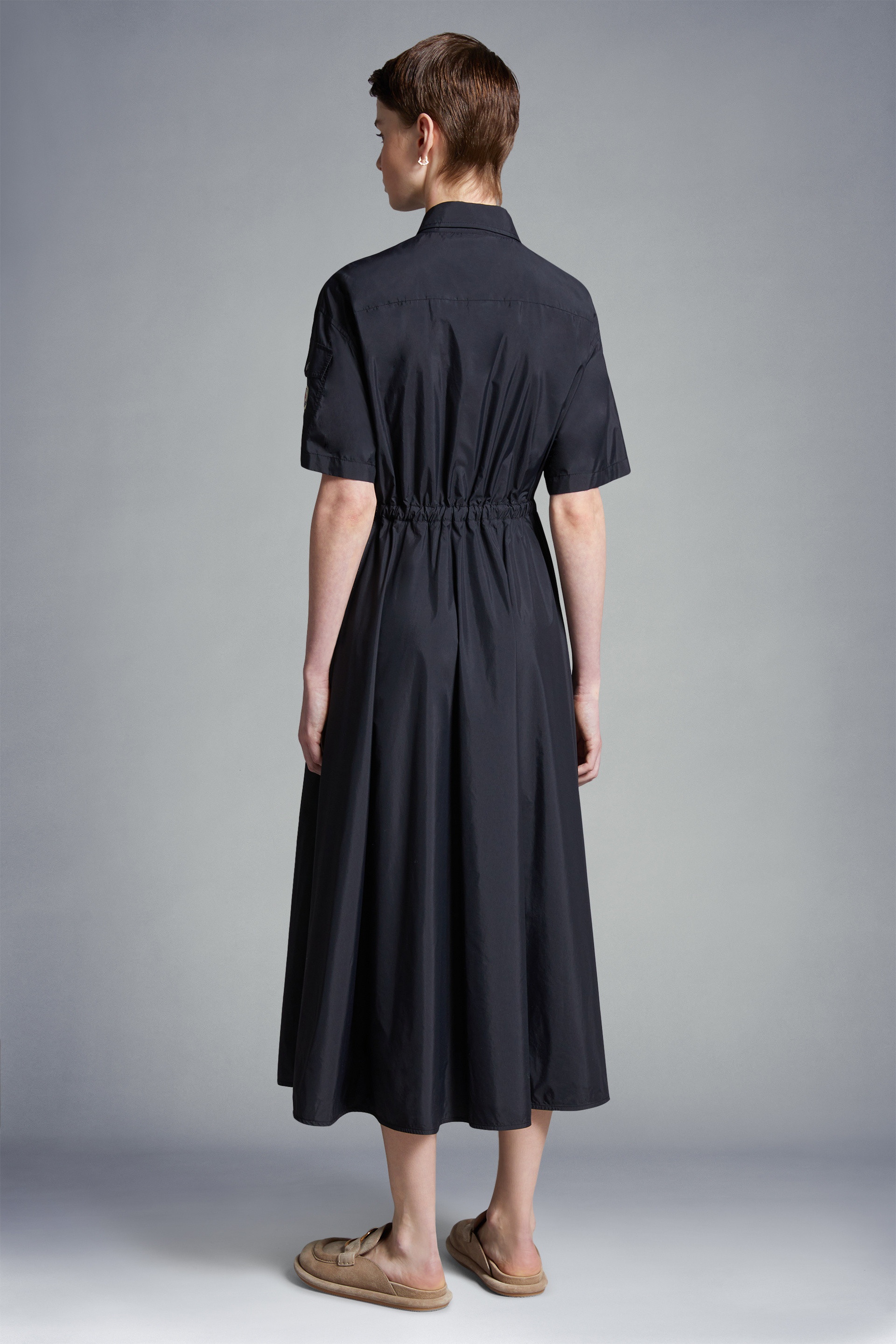 Poplin Midi Shirt Dress - 5