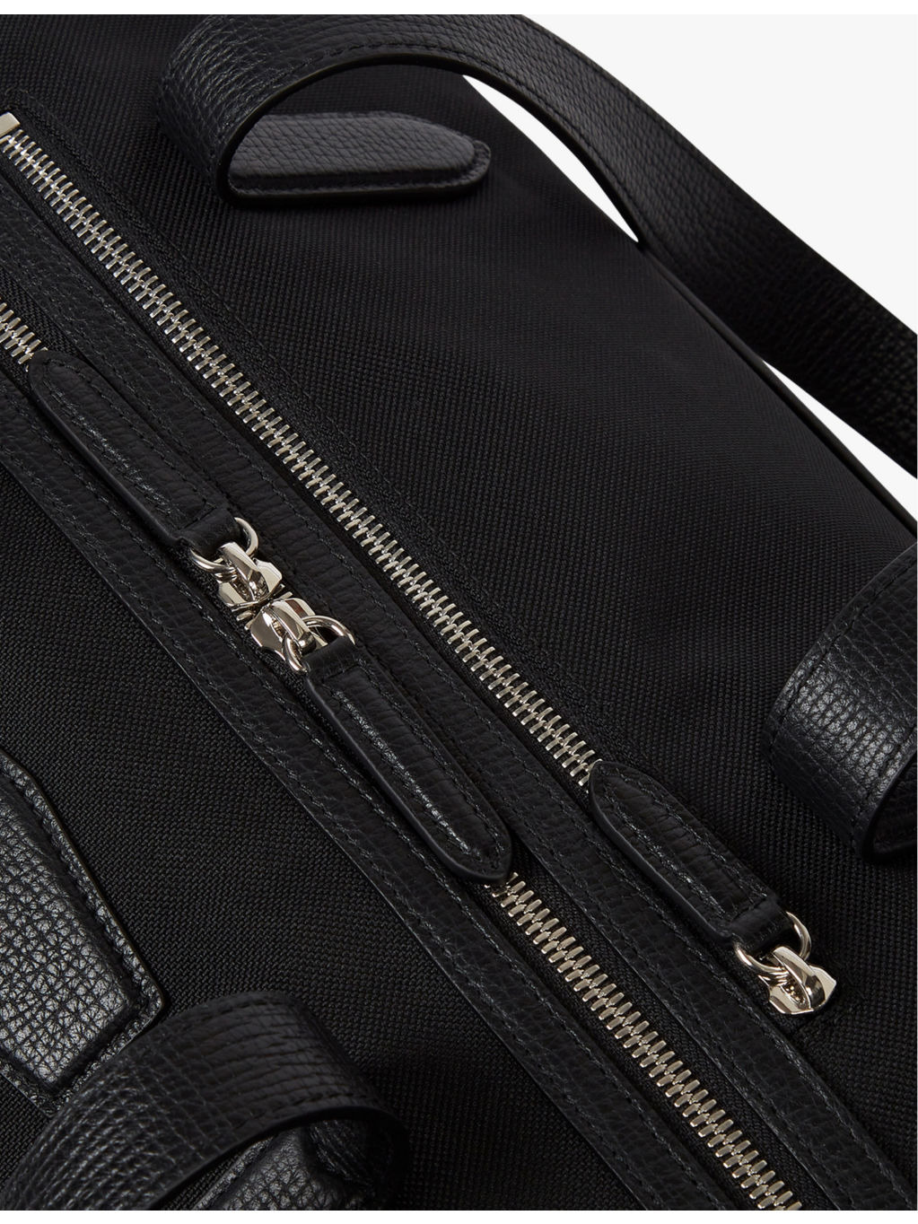 Norton leather-trim canvas travel bag - 5
