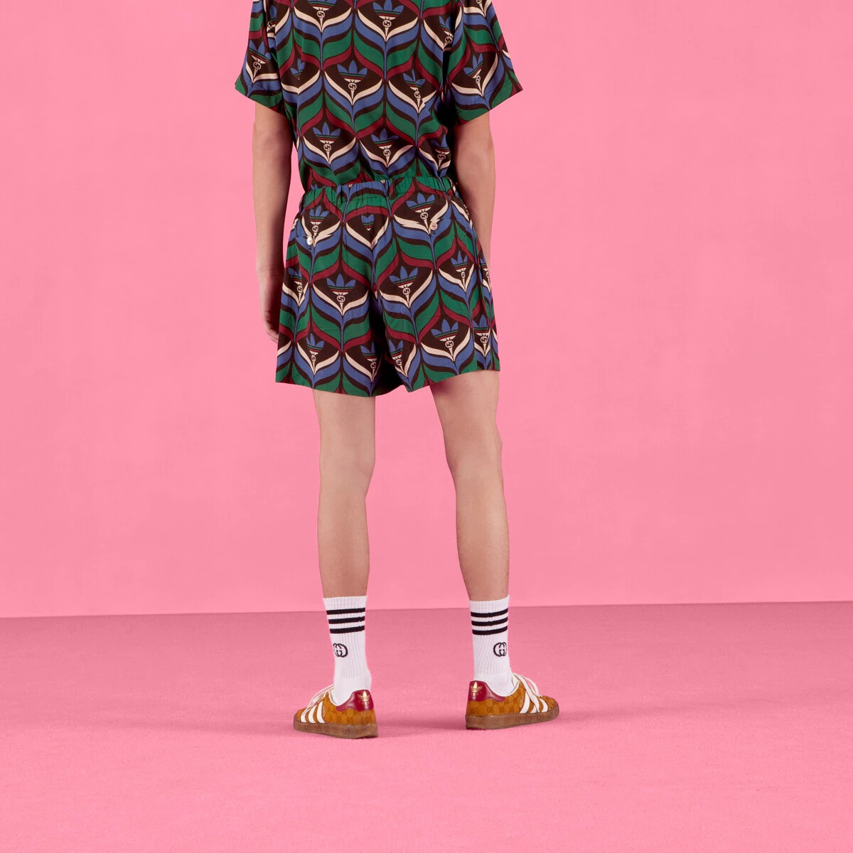 adidas x Gucci Trefoil print shorts - 7
