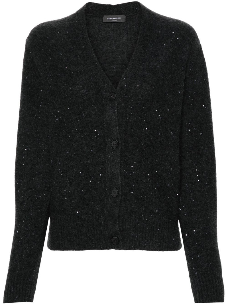 sequinned cardigan 1