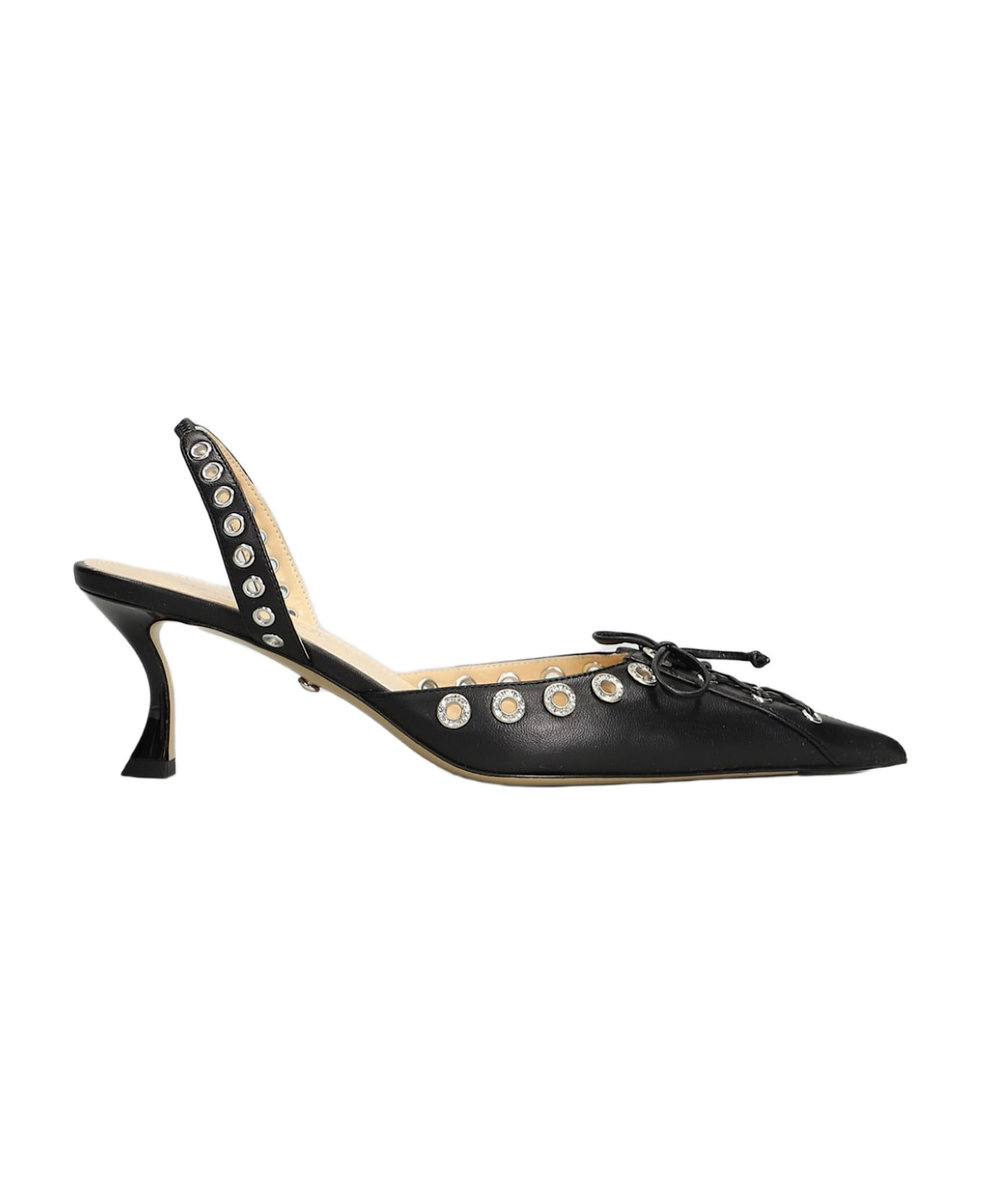 Pumps In Black Leather - 1