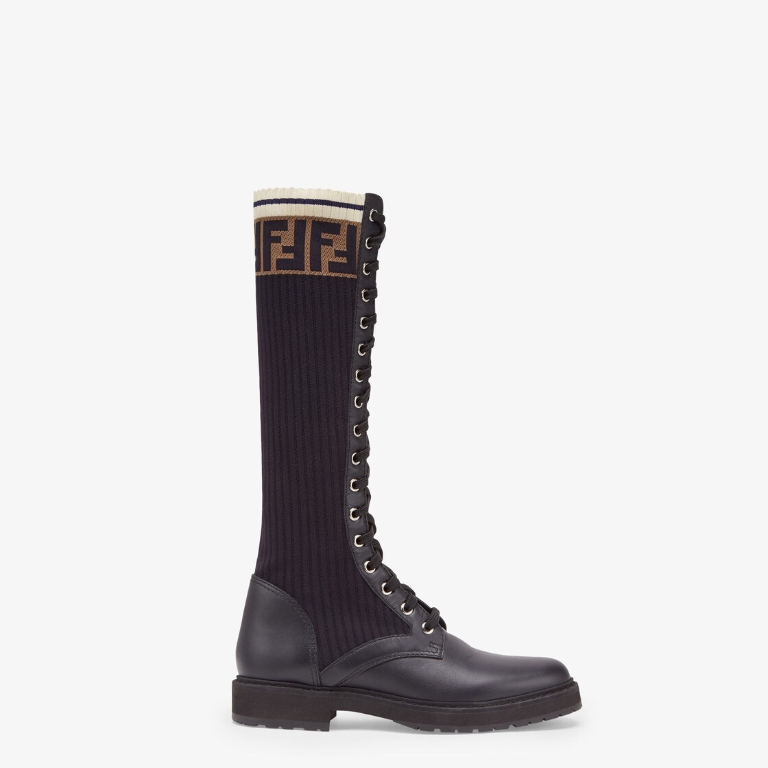 Black leather boots - 1