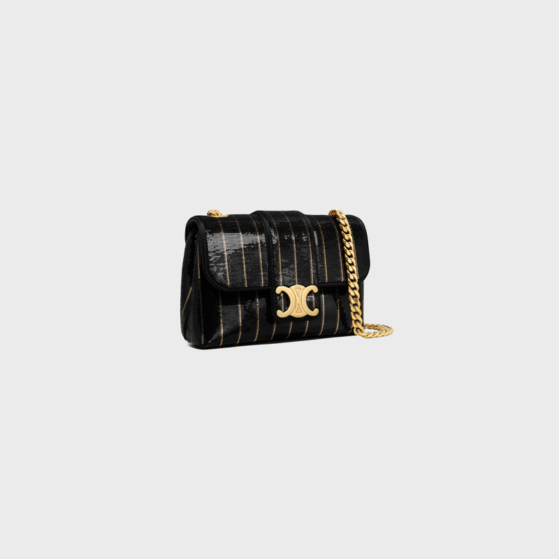 CELINE MINI CELINE VICTOIRE IN STRIPED SEQUINS outlook