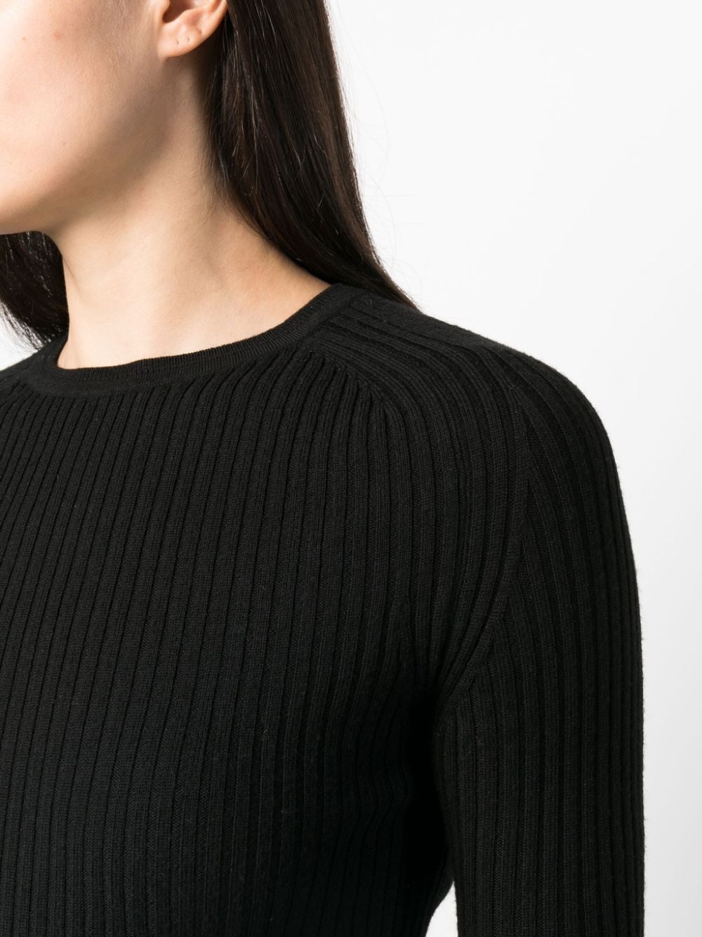 ribbd-knit jumper - 5