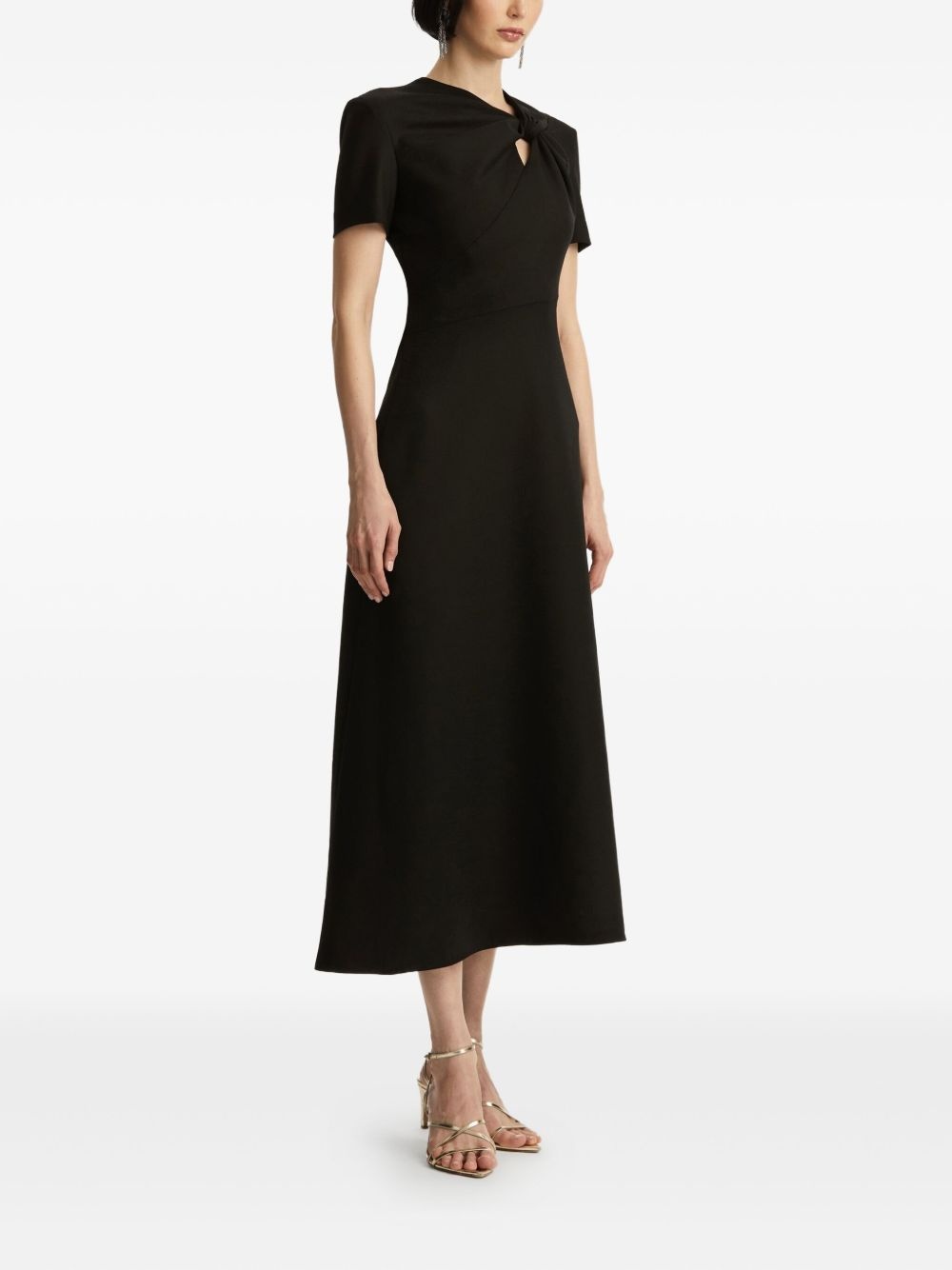 twist-embellished dress - 2