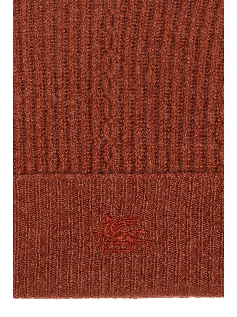 embroidered-logo beanie - 4