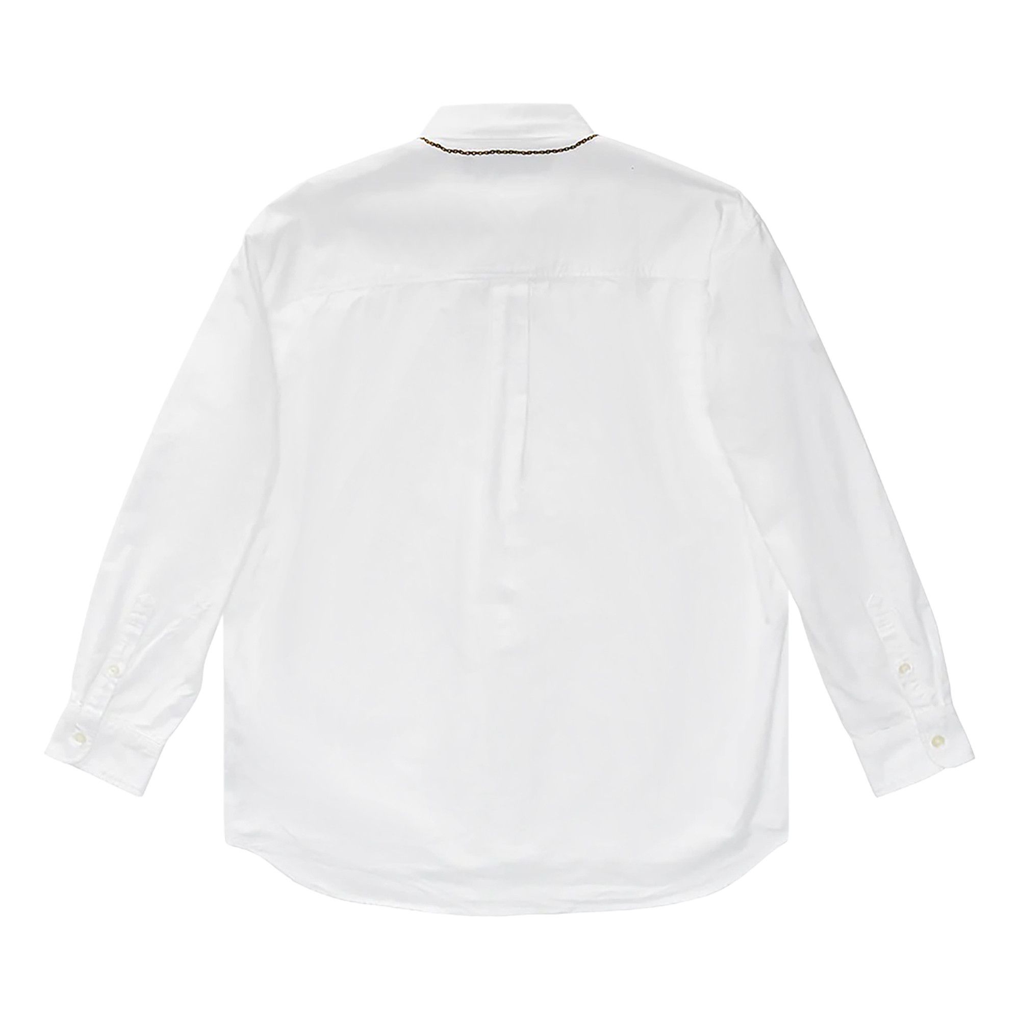 Neighborhood Cross Embroidery Long-Sleeve Shirt 'White' - 2