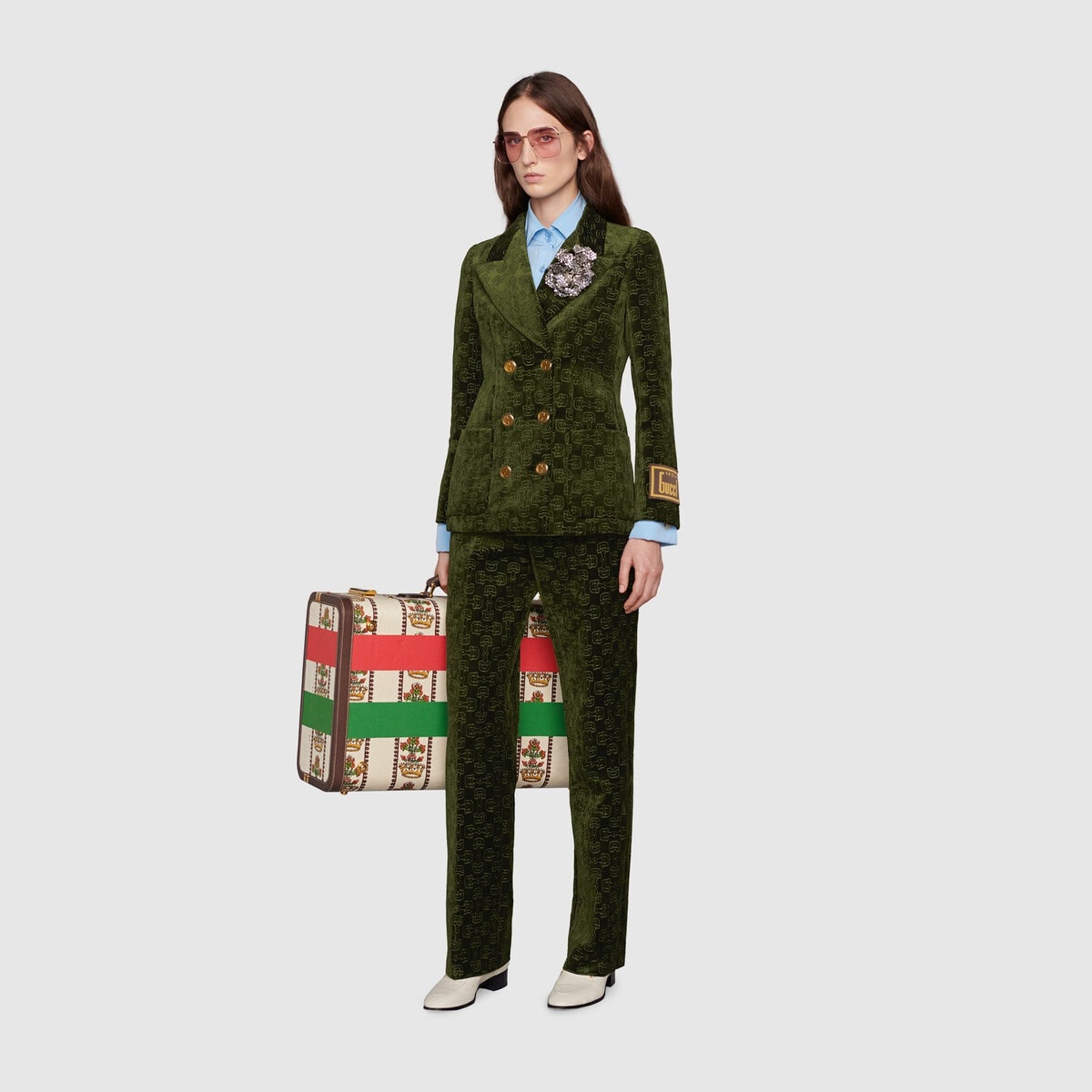 Gucci 100 Horsebit jacquard pant - 2
