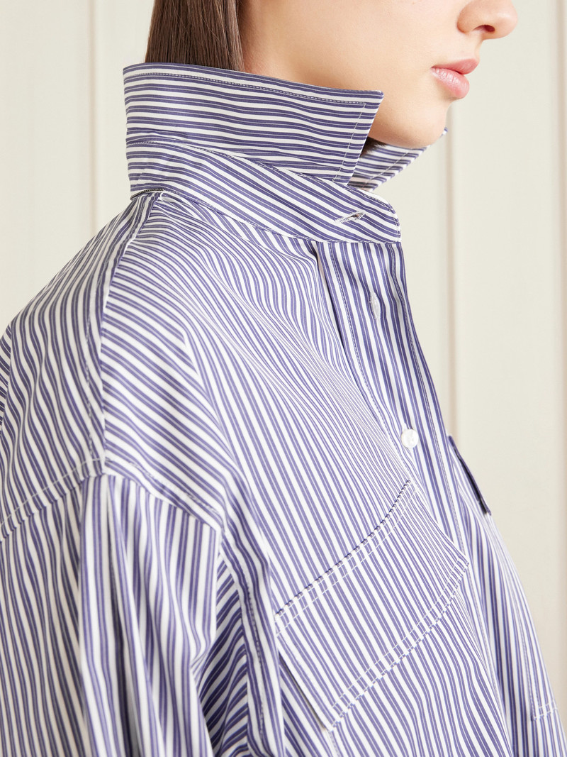 Striped Cotton-poplin Shirt 5