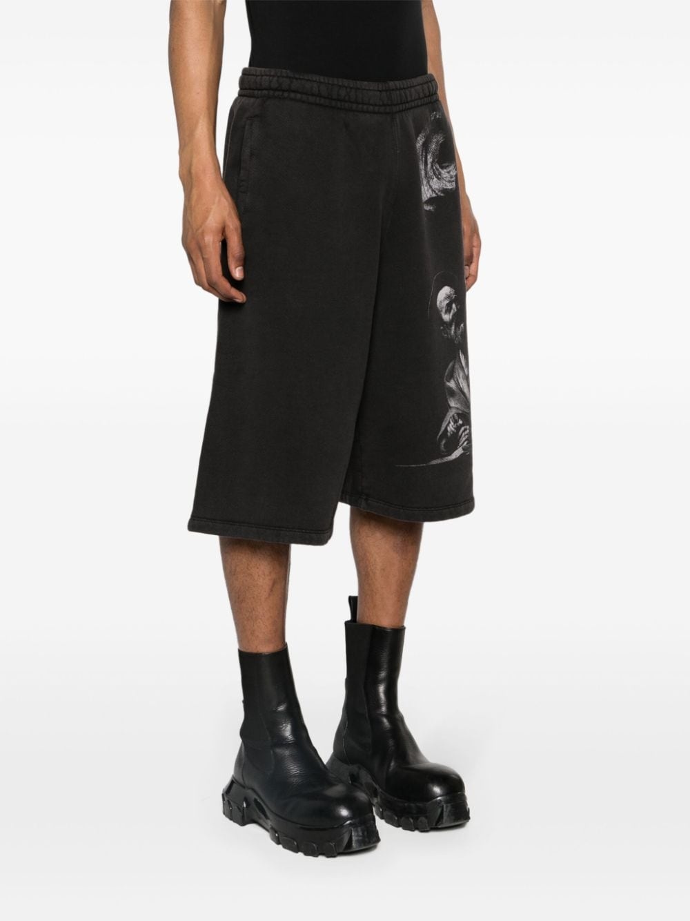 S. Matthew cotton track shorts - 3