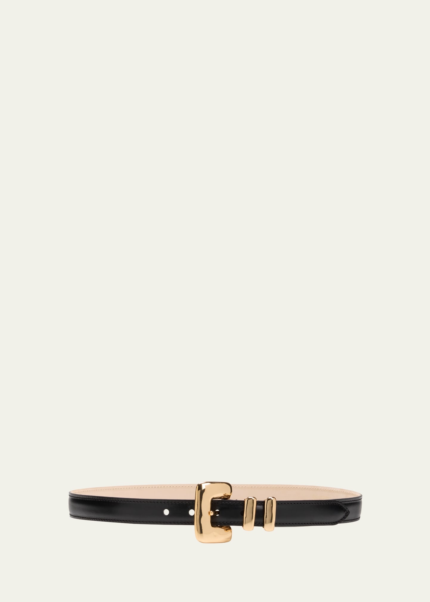 Tetra Buckle Leather Belt - 1