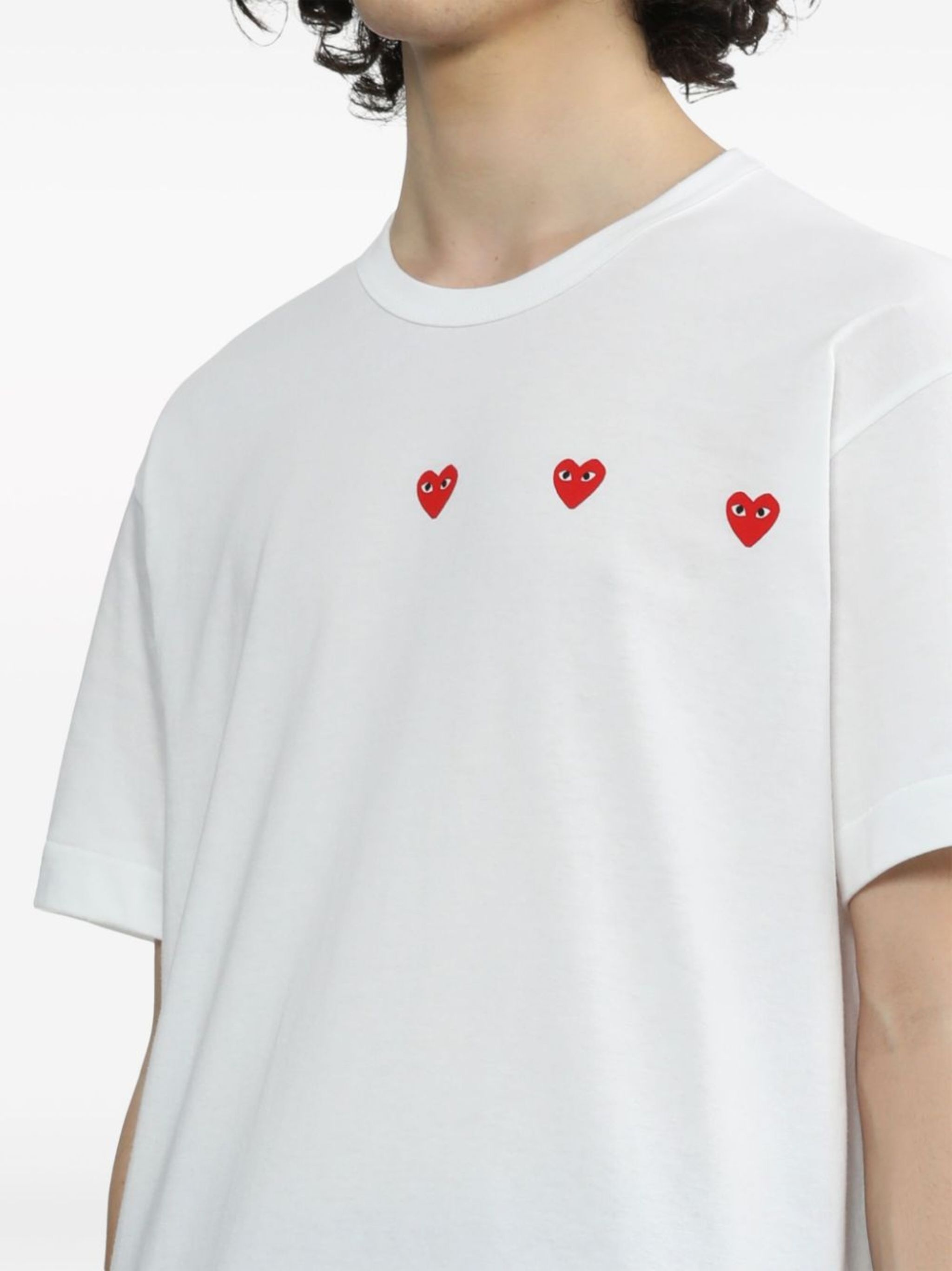 Triple Hearts cotton T-shirt - 6
