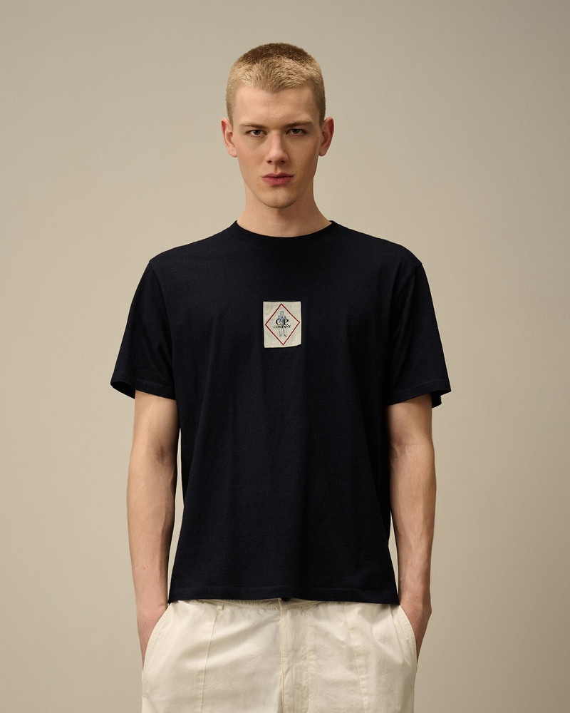 Indigo Jersey Logo T-Shirt 4