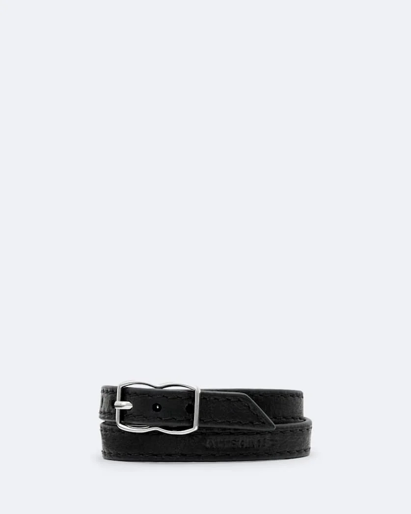 SILOH LEATHER DOUBLE-WRAP BRACELET - 1