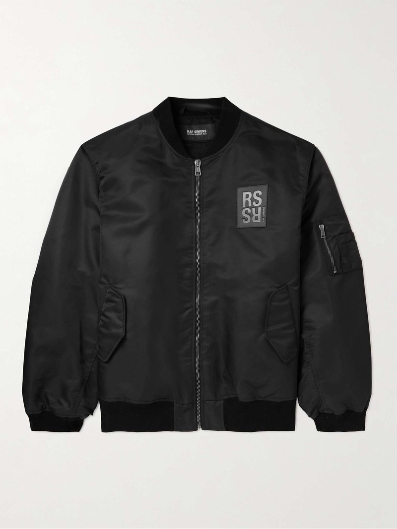 Oversized Logo-Appliquéd Shell Bomber Jacket 1