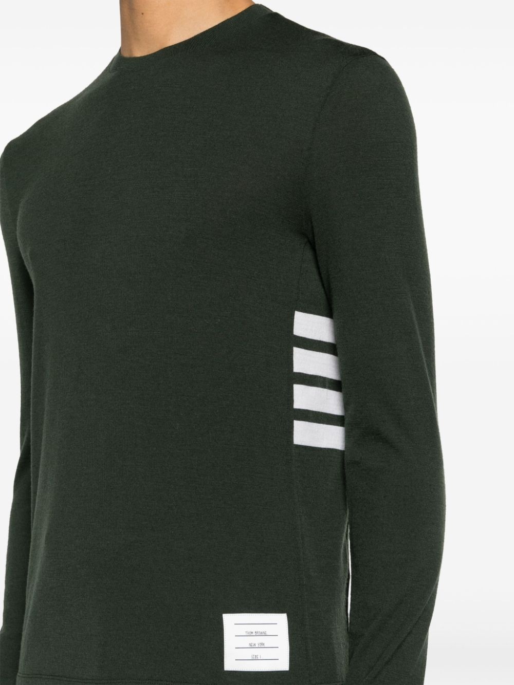 4-Bar Stripe intarsia-knit jumper - 5