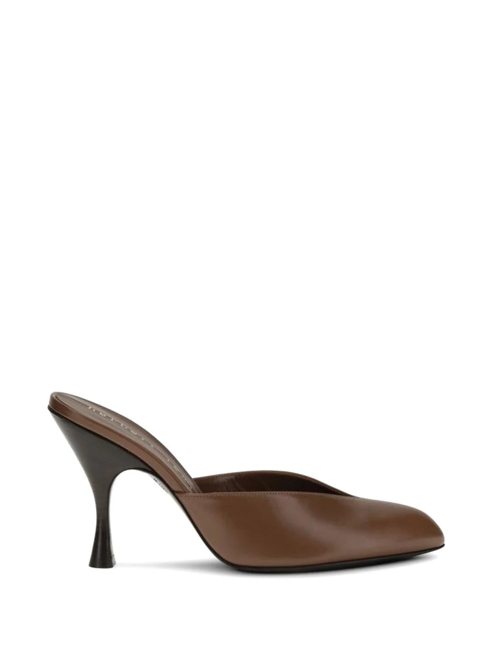 pointed-toe leather mules - 1