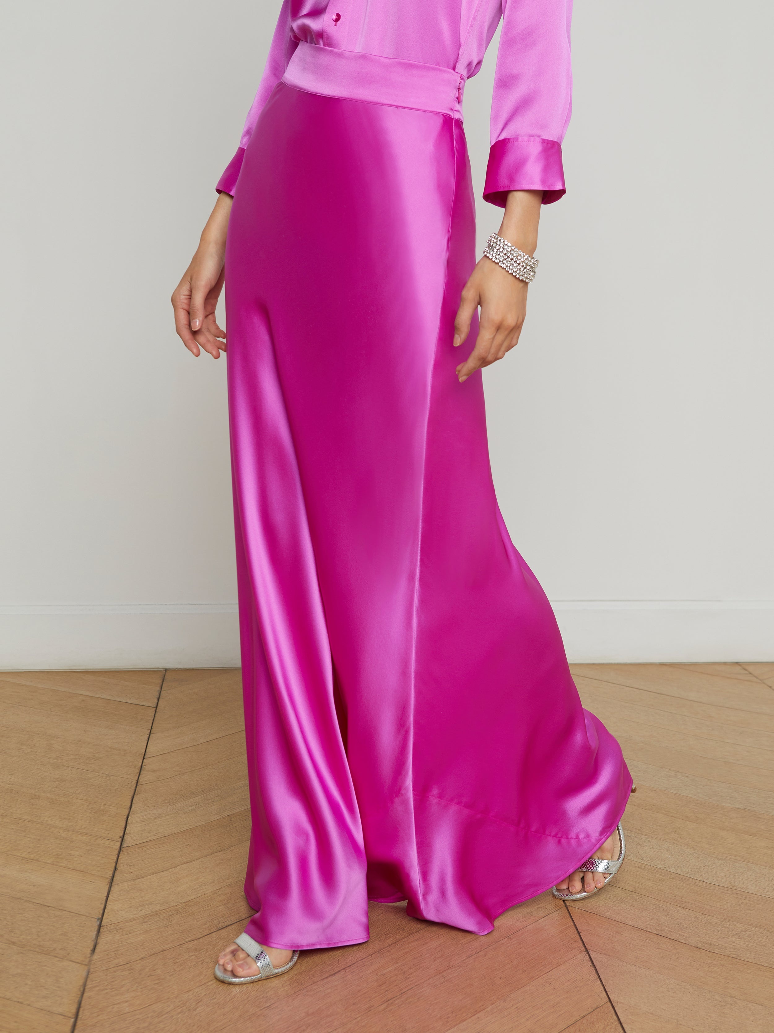 Ryker Silk Maxi Skirt - 4