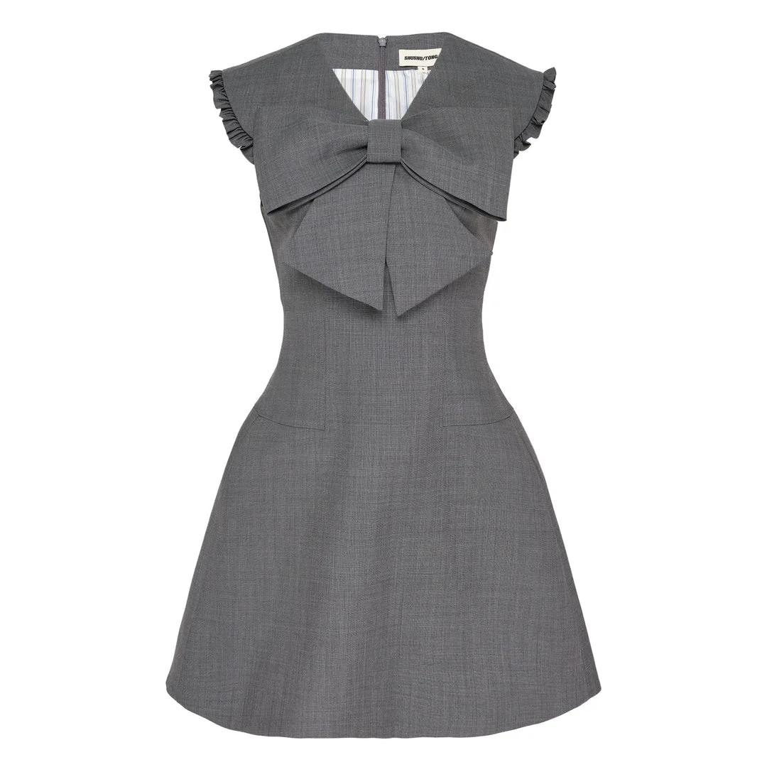 Big Bow Short Dress - 1