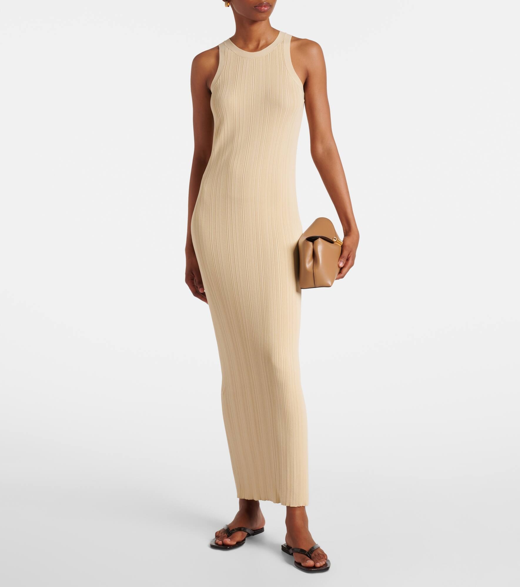 Ribbed-knit maxi dress - 6
