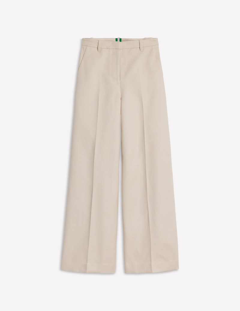 Wide Flare Pants-Sandpiper Beige 1