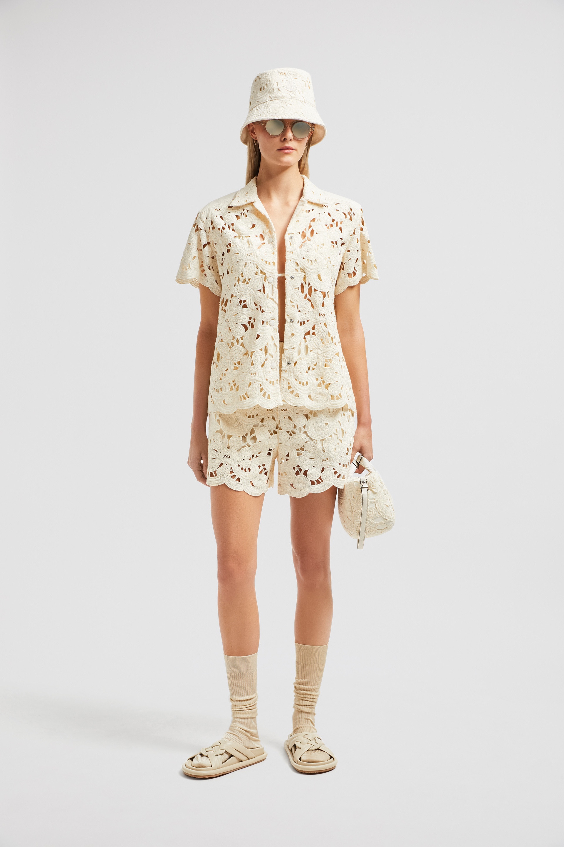 Floral Macramé Shorts - 2