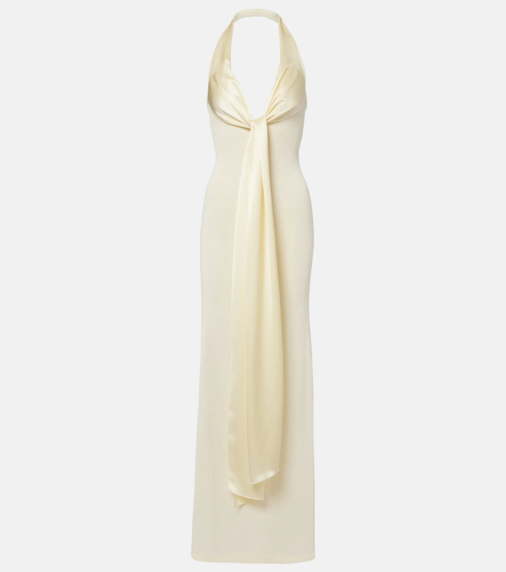 Nayra cotton and silk blend maxi dress - 1