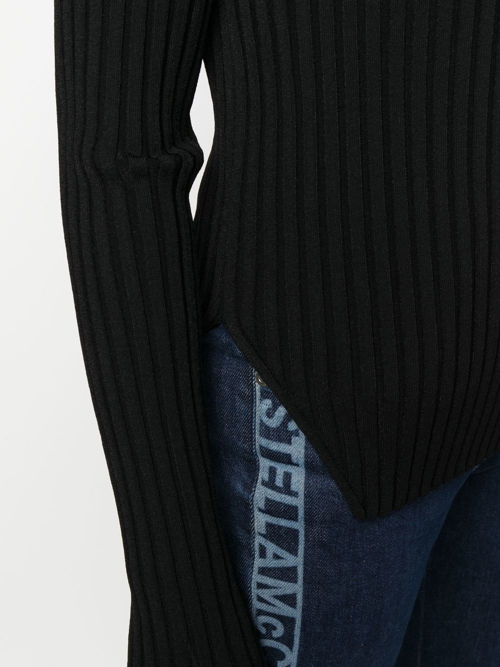 rib-knit long-sleeve top - 5