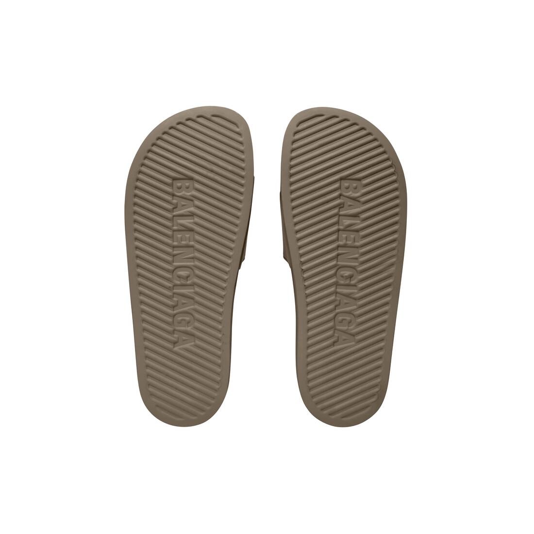 Men's Pool Slide Sandal in Brown - 7