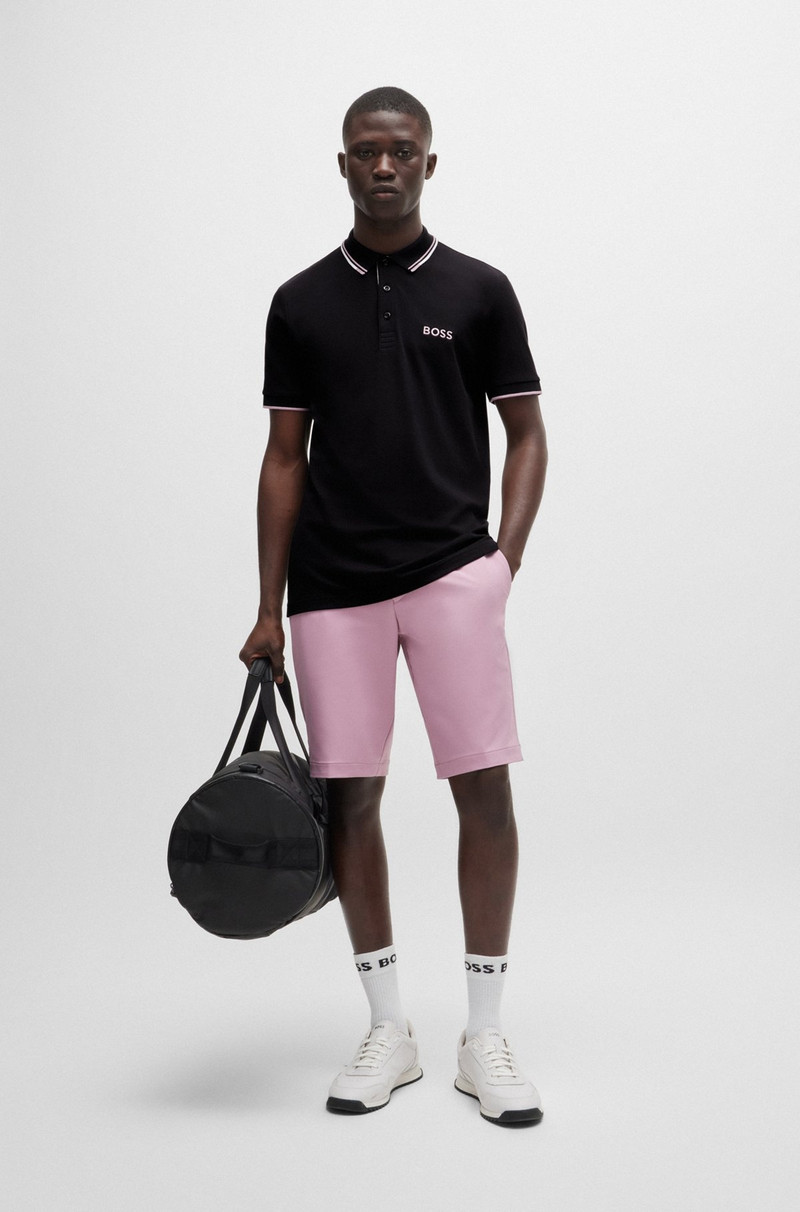 BOSS POLO SHIRT WITH CONTRAST LOGOS outlook