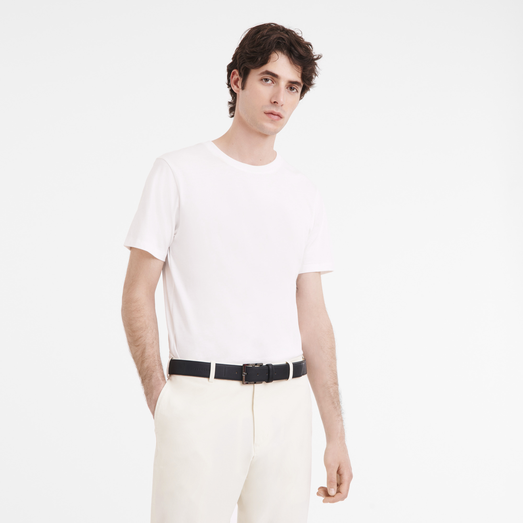 Longchamp 3D Men's belt Black - Leather - 2