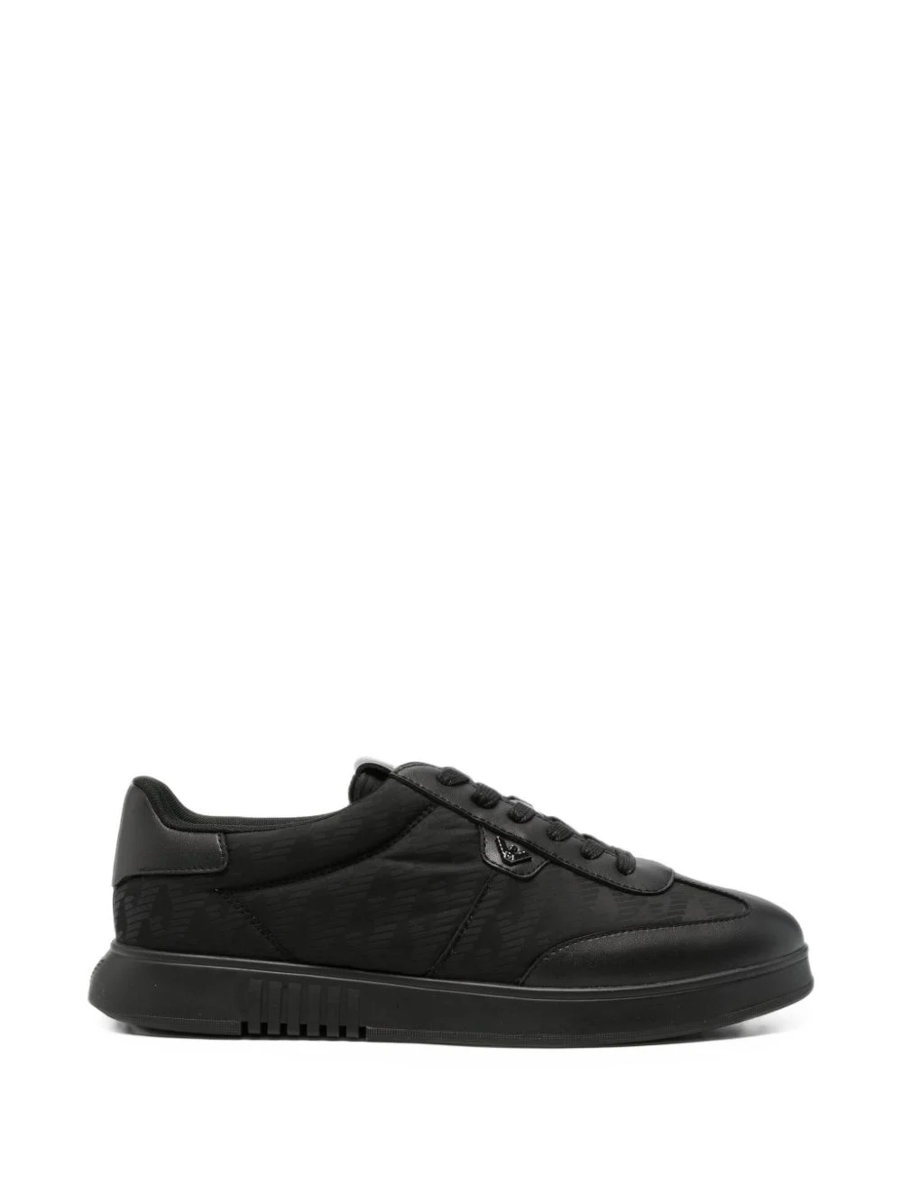logo-print panelled sneakers - 1