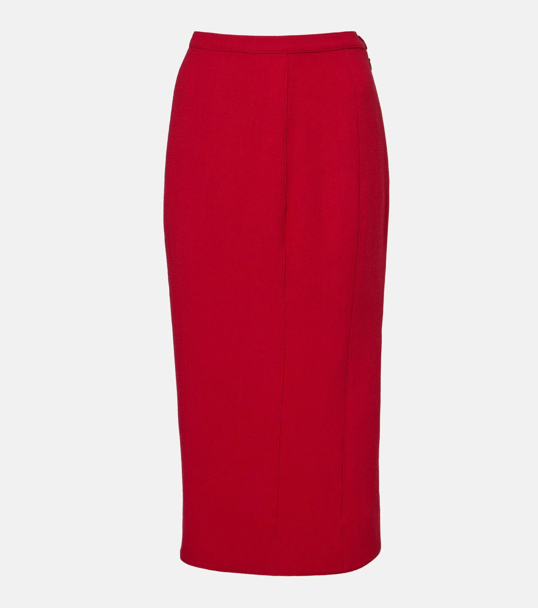 Virgin wool high-rise pencil skirt - 1