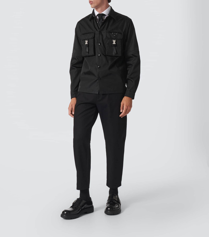 Prada Mid-rise cotton wide-leg pants outlook