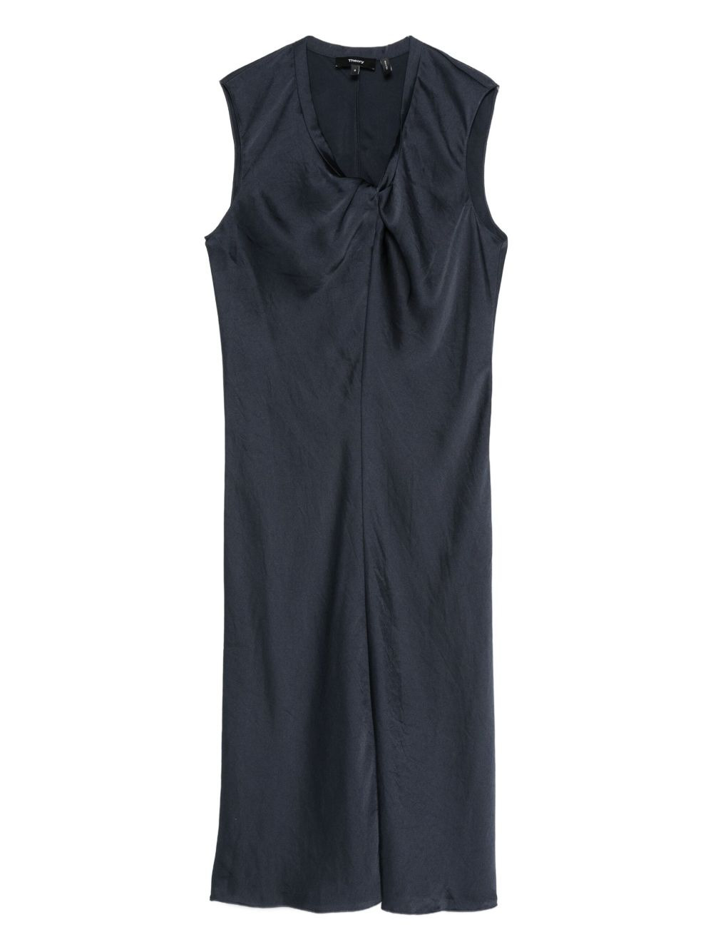 twisted sleeveless dress - 1