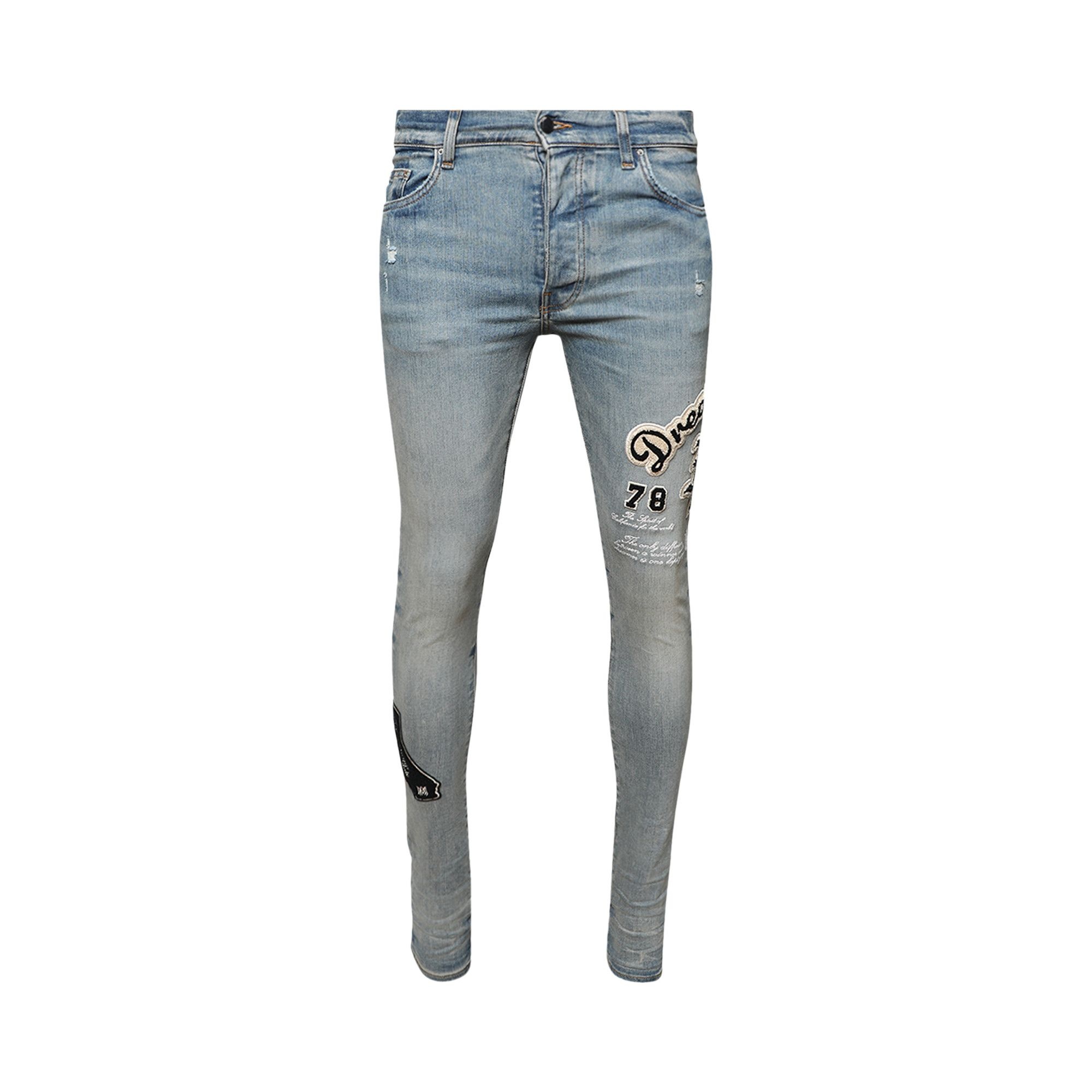 Amiri Dream Team Skinny Jean 'Clay Indigo' - 1