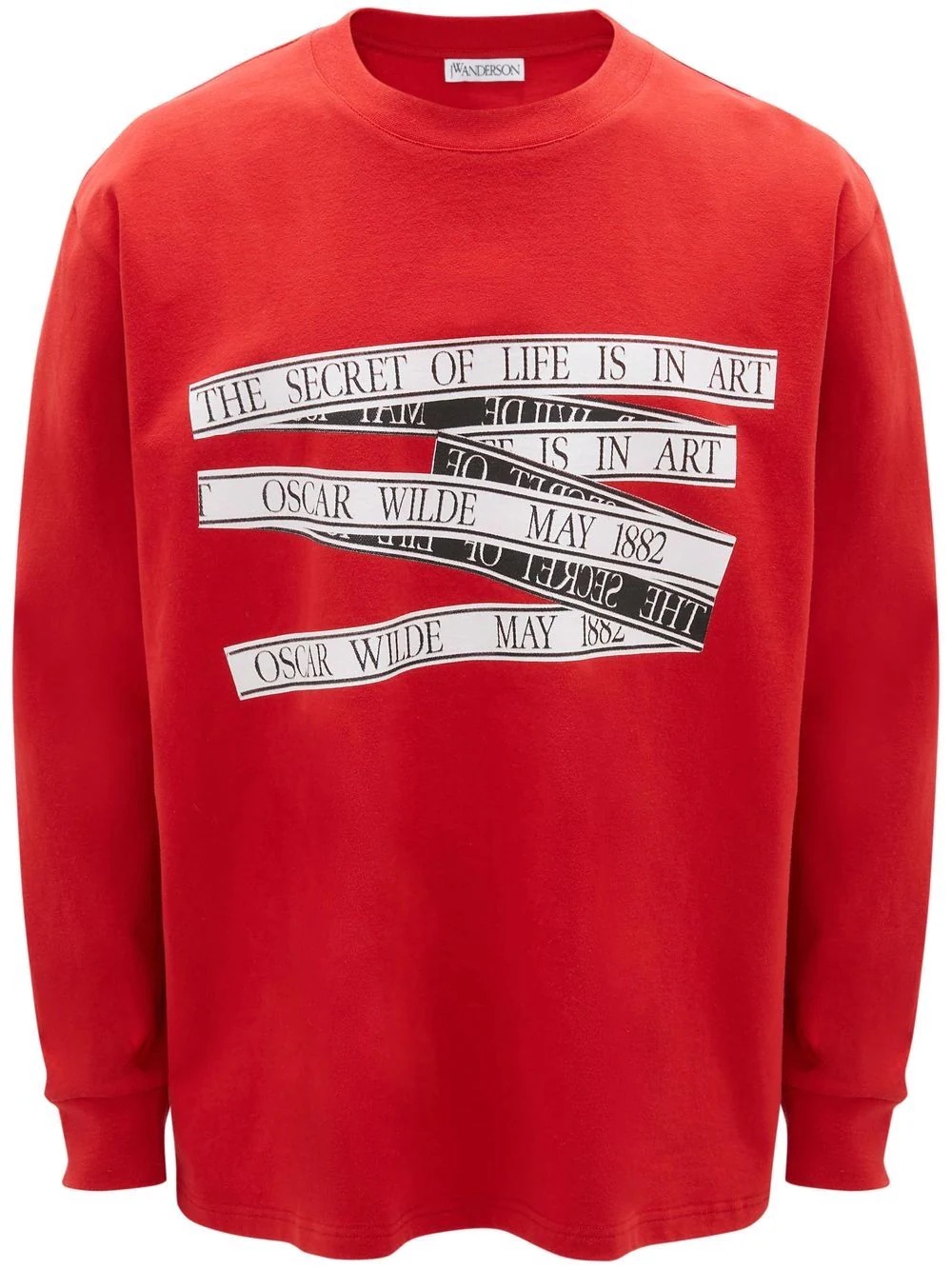 Oscar Wilde print cotton T-shirt - 1