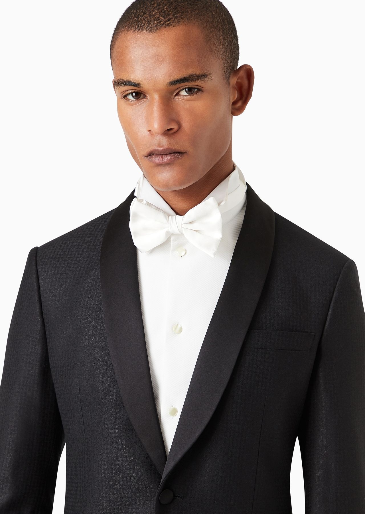 Large, pure silk knotted bow tie - 4